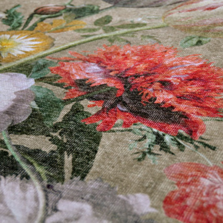Bloemen vloerkleed - Fleur Beige/Multi | Kleurrijk
