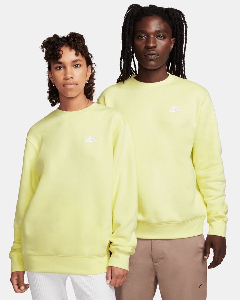 Sweat-shirt Nike Sportswear Club Fleece Vert Lumineux pour homme