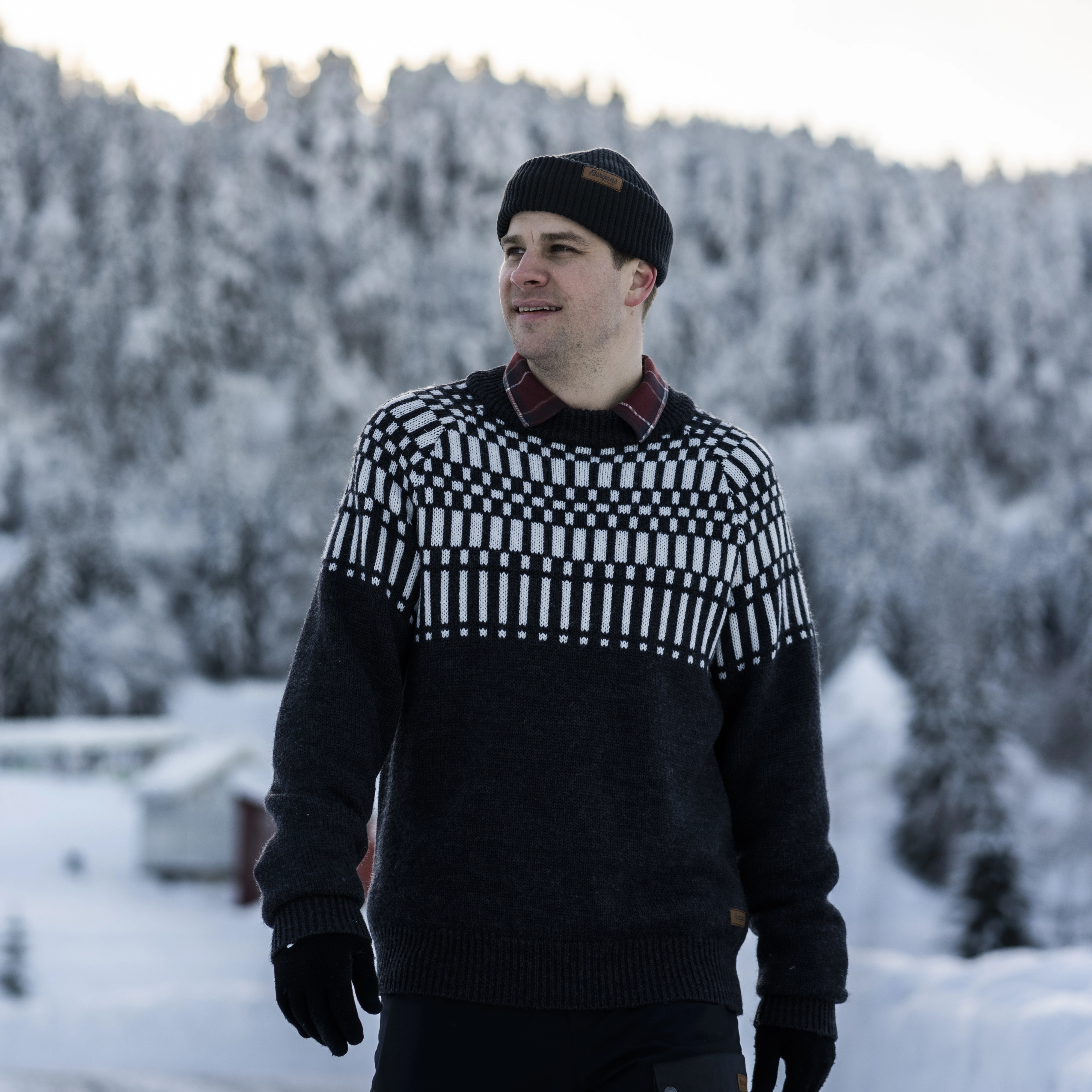Nordmarka Merino Jumper Men Dark Shadow Grey / Aluminium