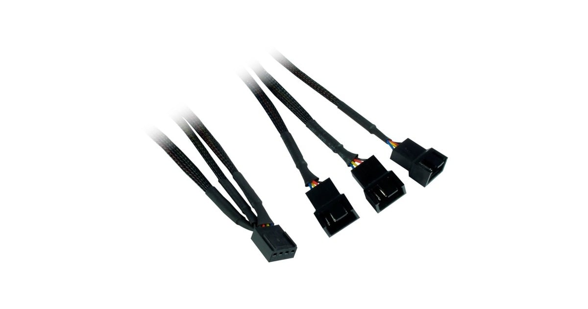 Inter-TechArgus RGB Fan Set RS-14 case fans  (Zwart, 3 stuks, 140 x 140 x 25 mm, PWM)