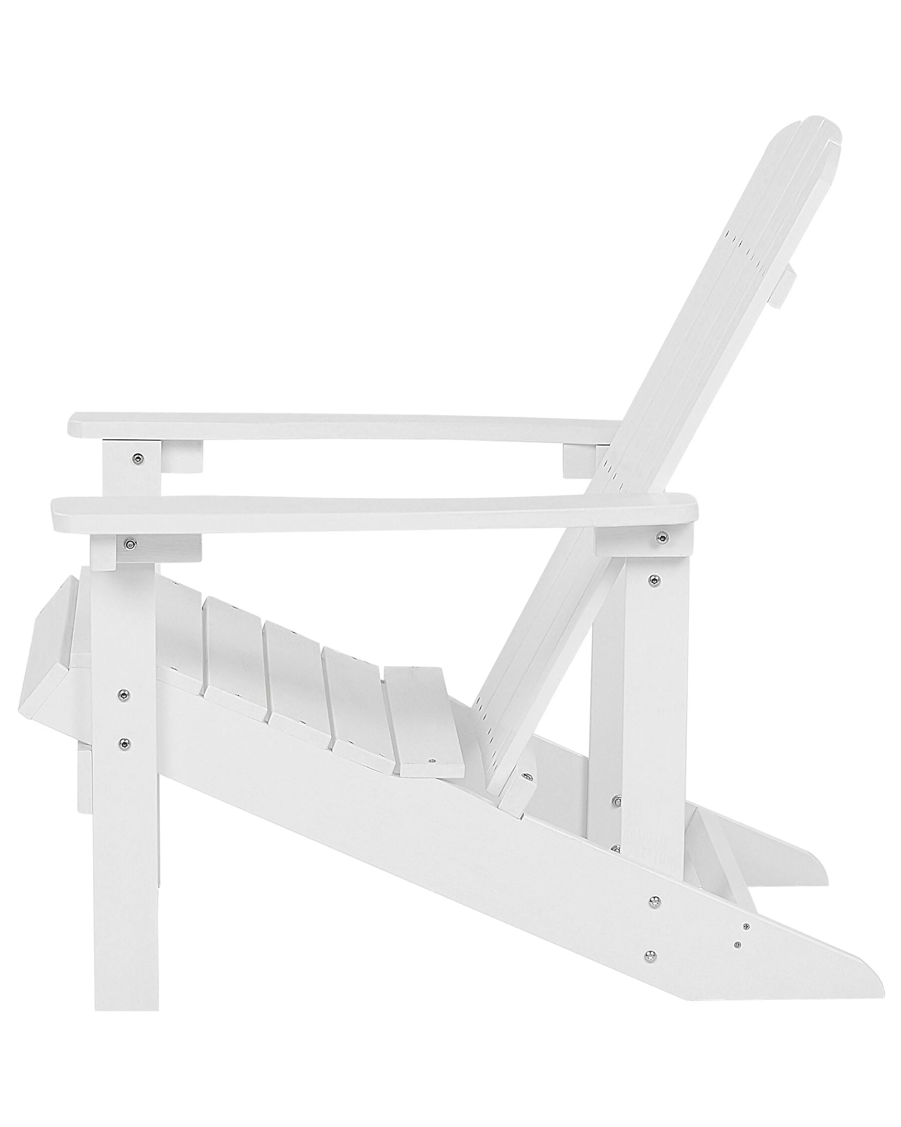 Tuinstoel ADIRONDACK met voetenbank Wit