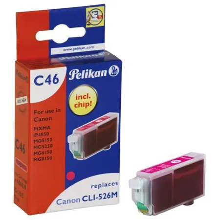 Pelikan Druckerpatrone C46 ersetzt Canon CLI-526, magenta, 9 ml
