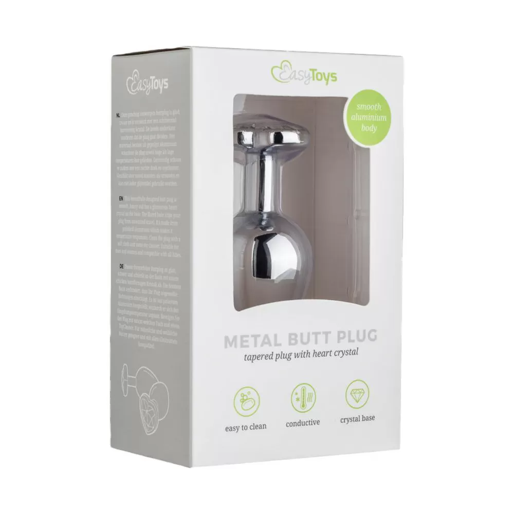 EasyToys Metal Butt Plug - 8,3 cm.