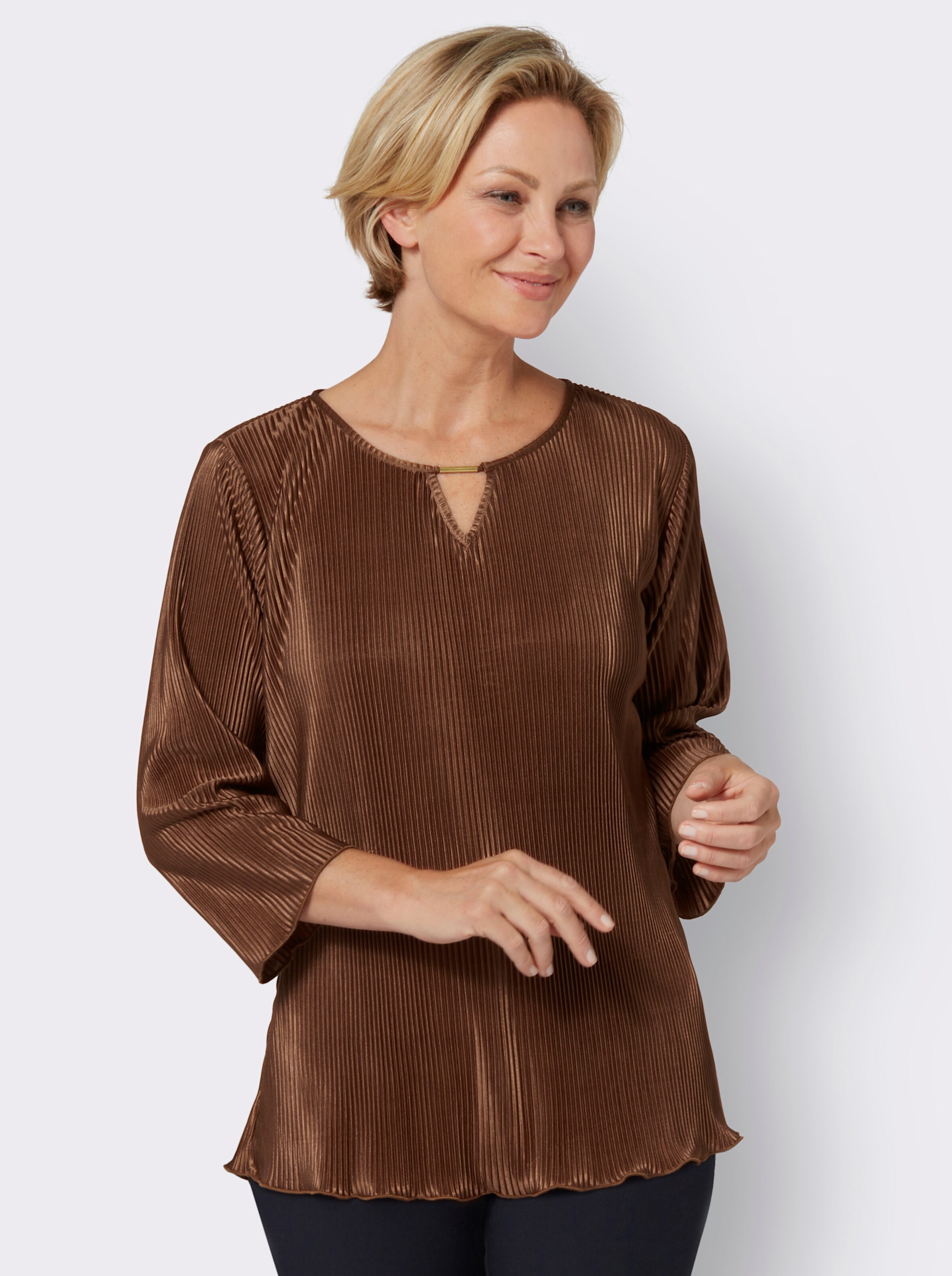 Plissee-Shirt