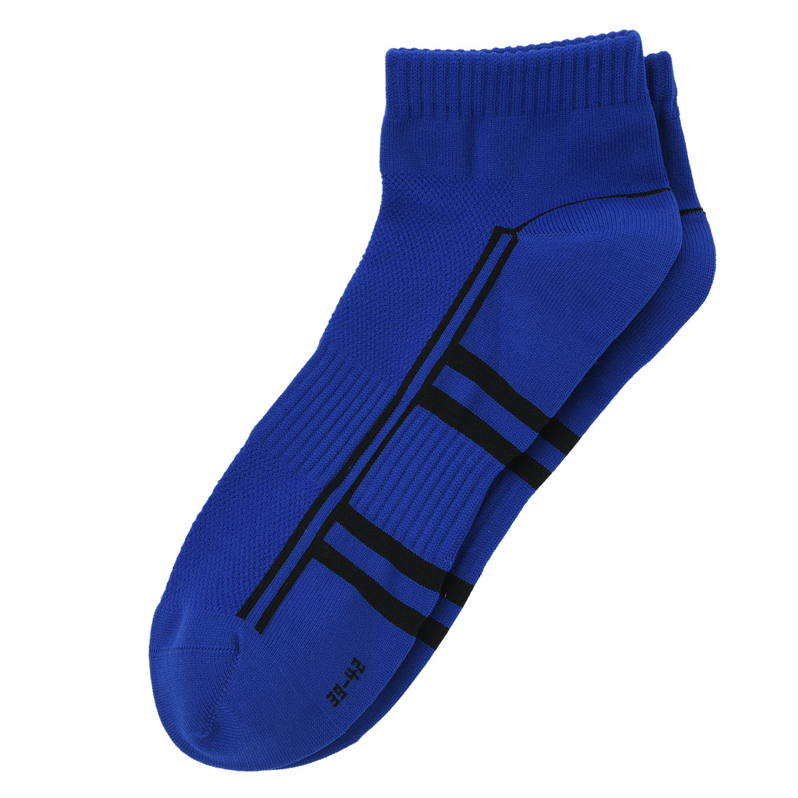 3 Paar Herren Sport-Sneaker-Socken im Set schwarz / blau / weiss