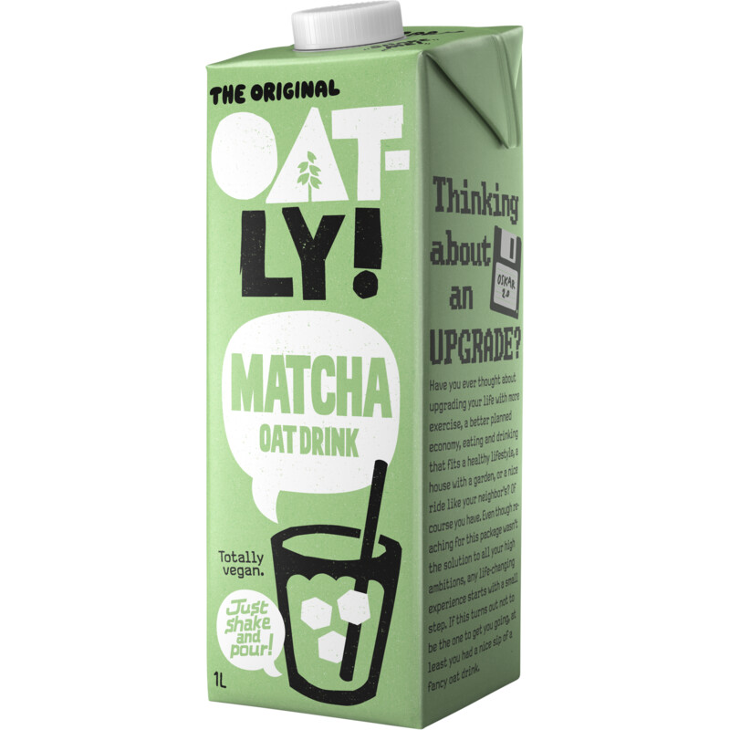 Oatly! Matcha haverdrank