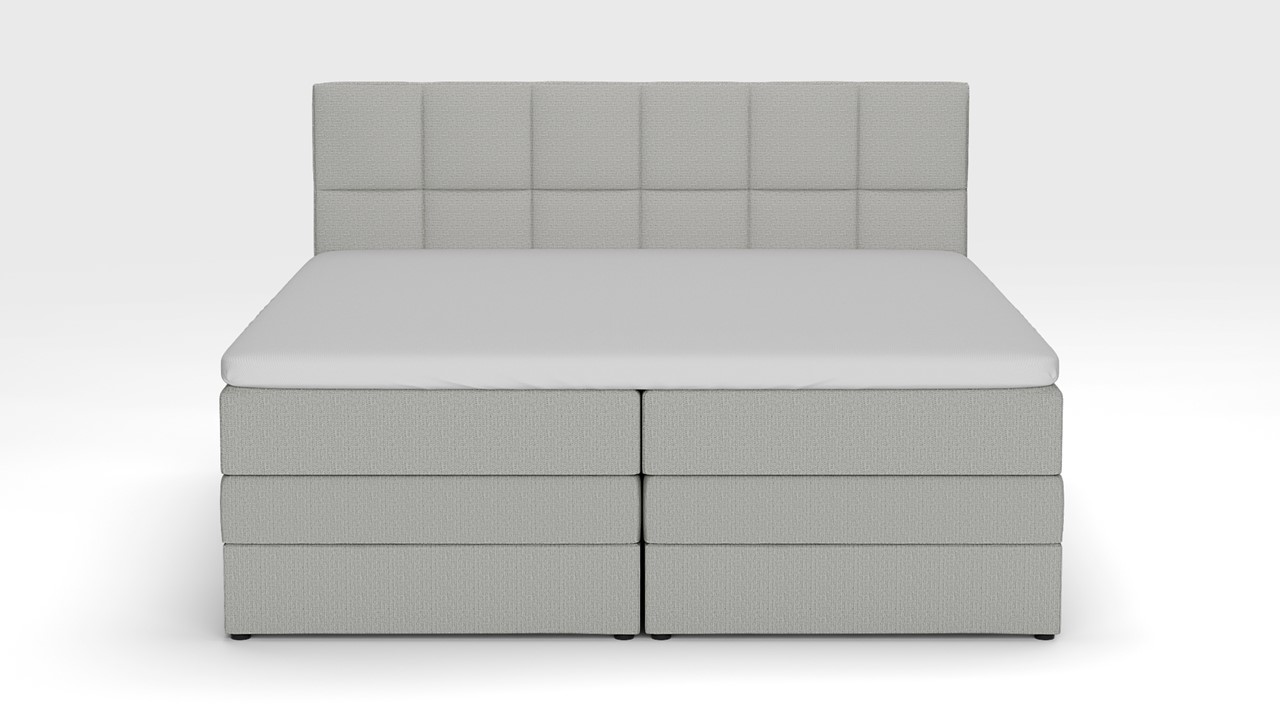 Opbergboxspring Jade - Bold touch ash grey
