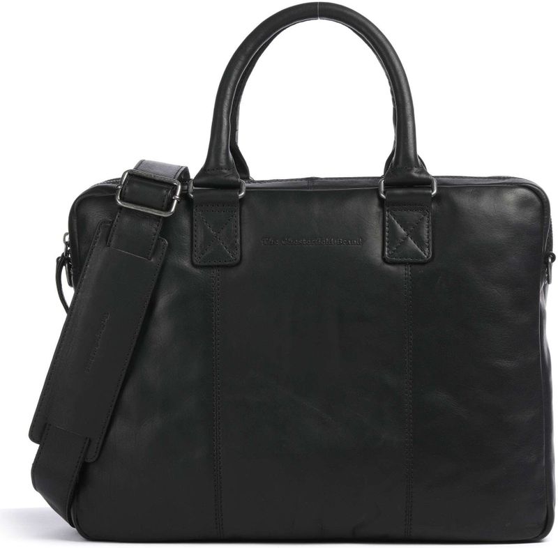 The Chesterfield Brand - Fabian - Leren Laptoptas - Zwart