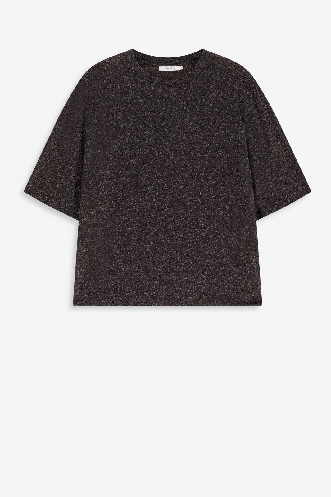 Bronskleurig T-shirt met split