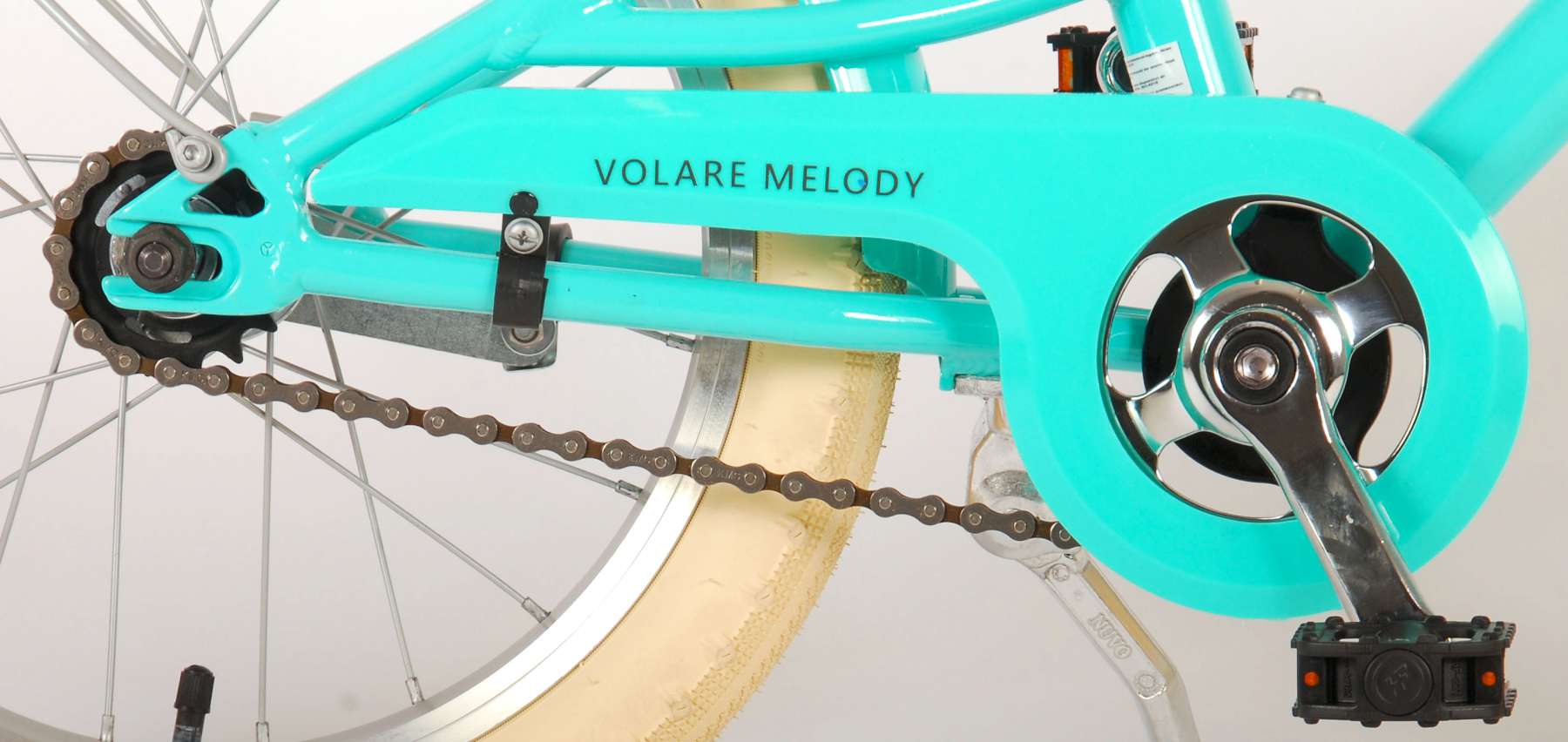 Kinderfahrrad Melody Fahrrad für Mädchen 16 Zoll Kinderrad in Türkis