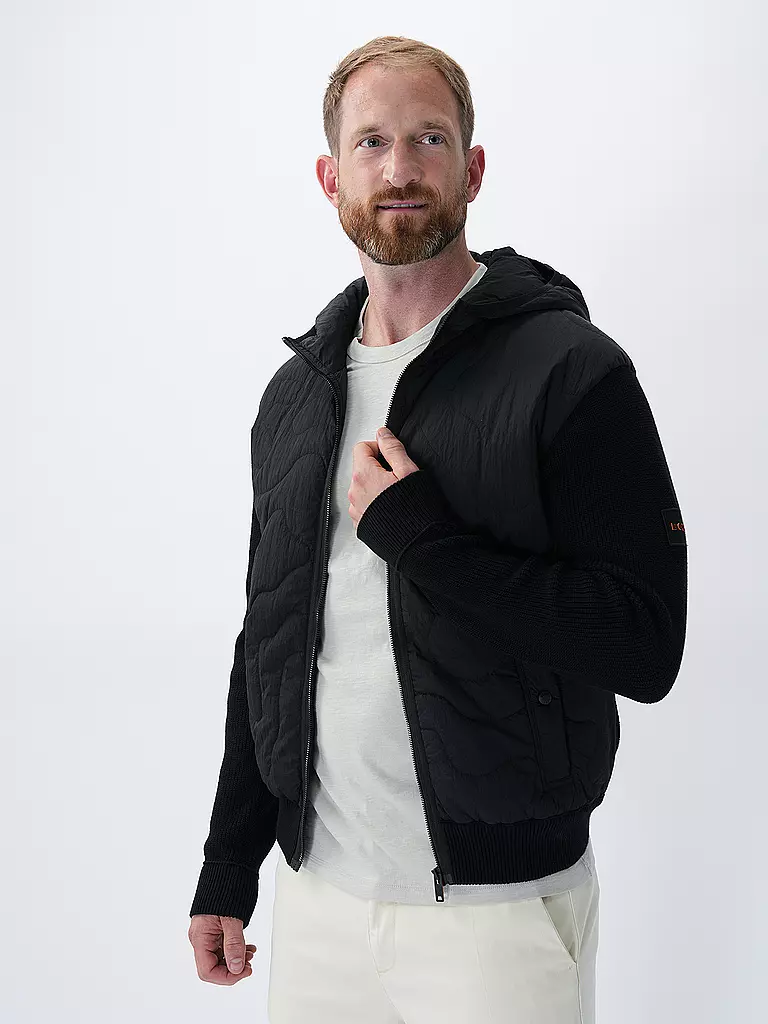 BOSS Leichtsteppjacke KALBERO schwarz