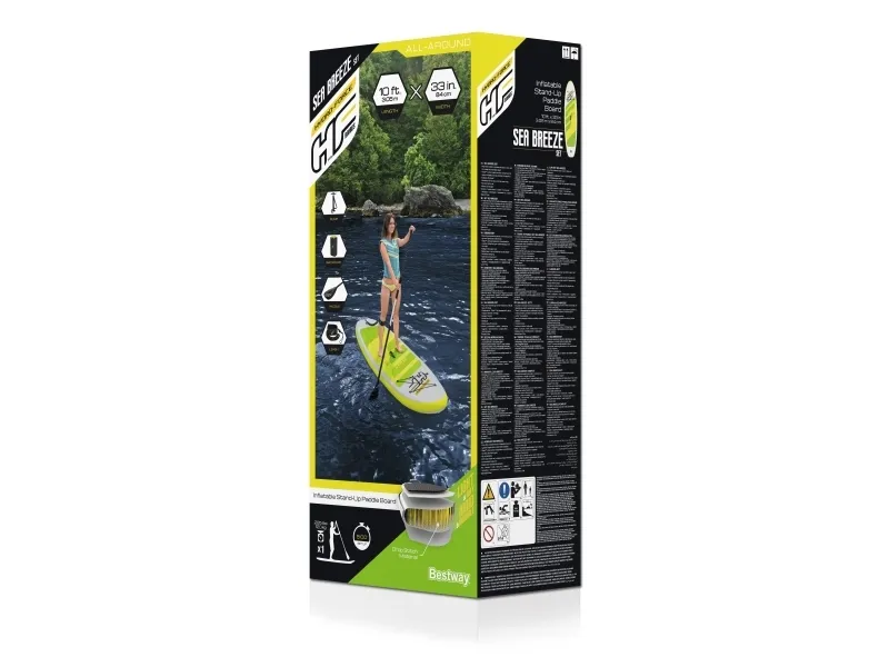 Bestway 65340, Stående padelboard (SUP), 120 kg, Fuld farveboks, ATTENTION!NO PROTECTION AGAINST DROWNING! SWIMMERS ONLY!, 3050 mm, 10,4 kg