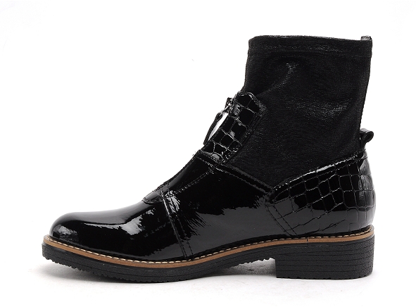 Fugitive boots bottine plates femme gemeau noir