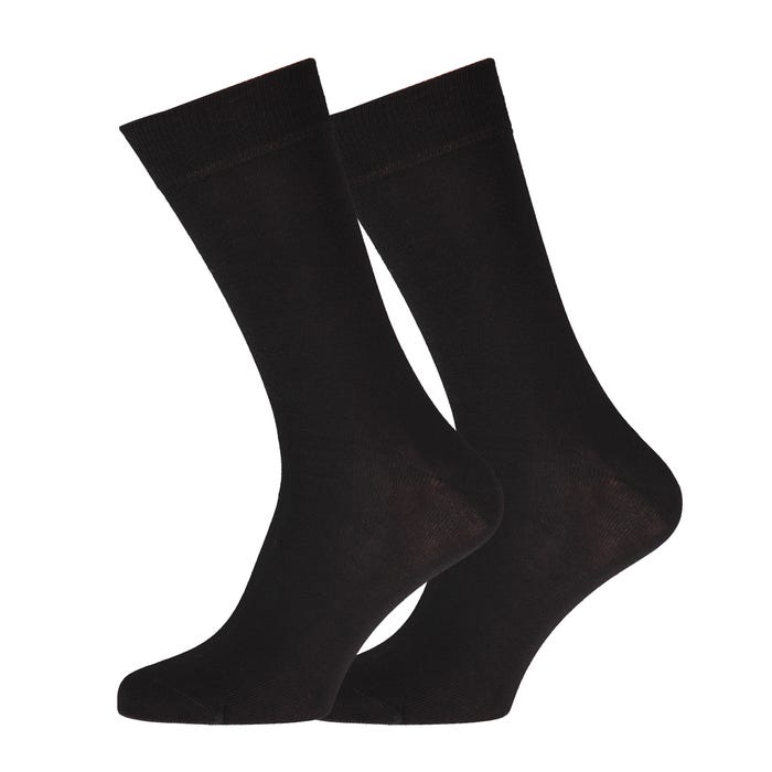 Marcmarcs-2-pack effen herensokken