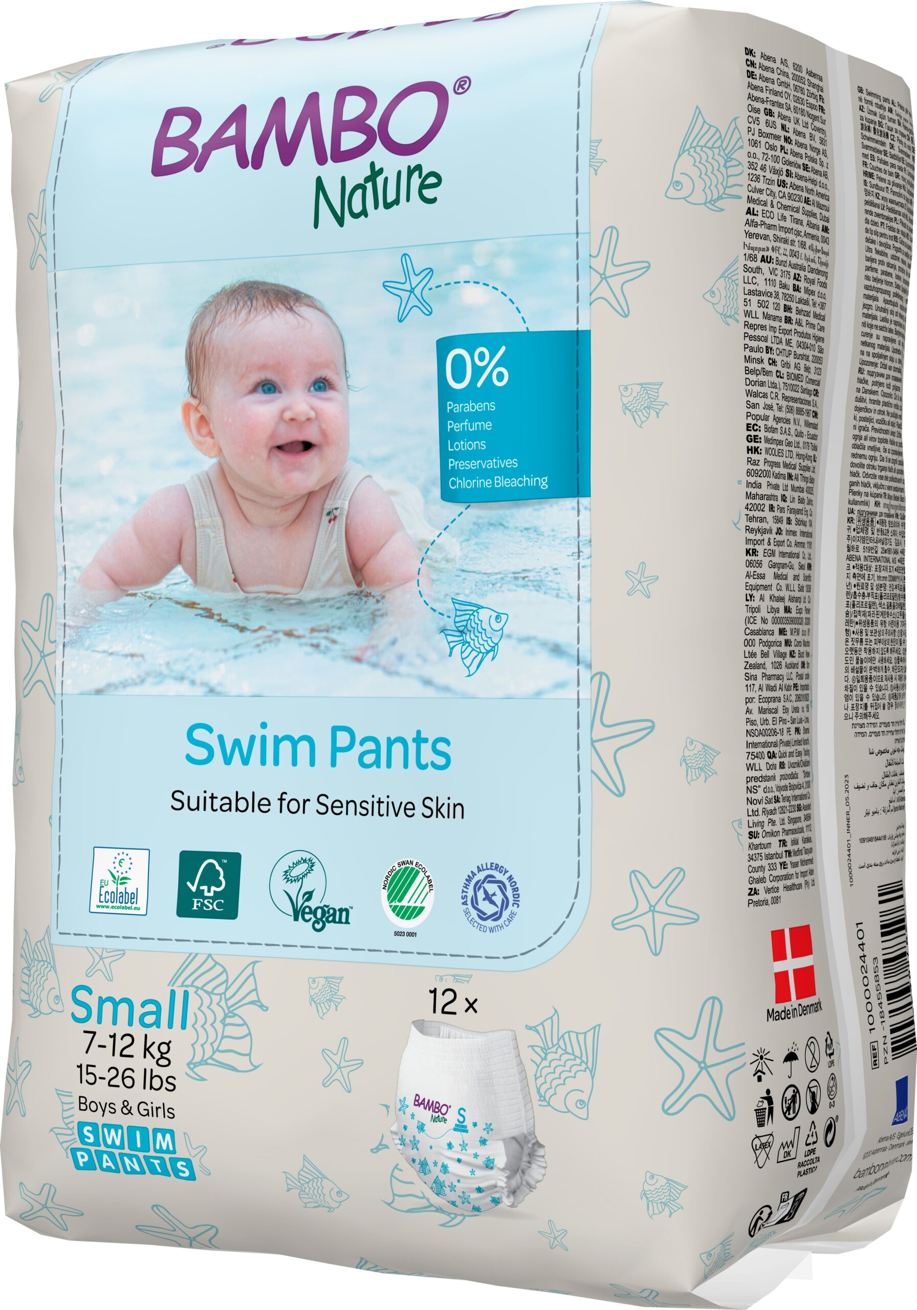 Bambo Nature Zwembroekjes S 7-12Kg (12 stuks)