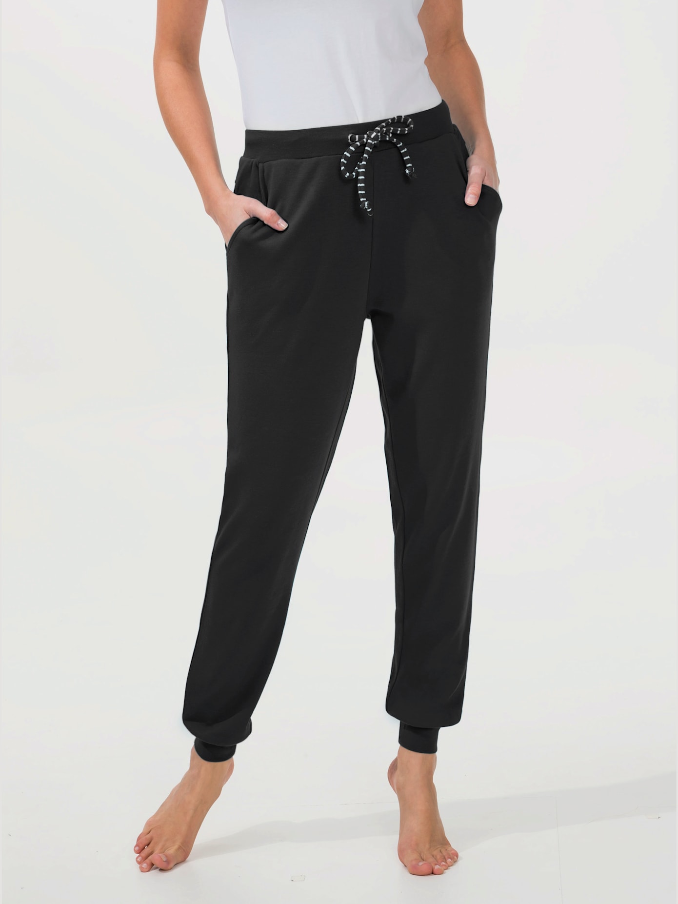Pantalon feel good ceinture élastique et coulisse