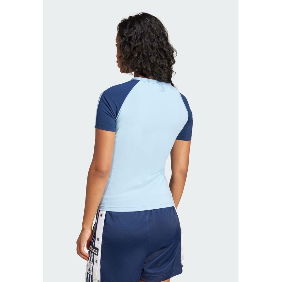 Adidas Original T-shirt slim manches raglan 3 bandes Adicolor