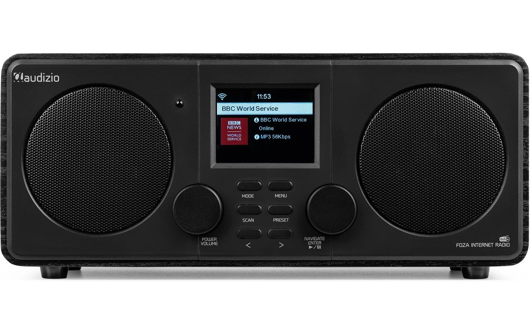 DAB+ Radio Foza Schwarz<br>All-in-One-WLAN-Internetradio mit DAB+ und UKW