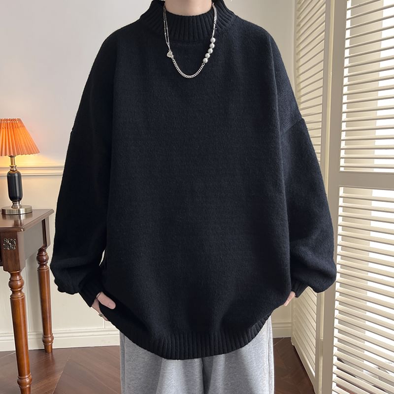 Priam - Mock Neck Effen Oversized Trui
