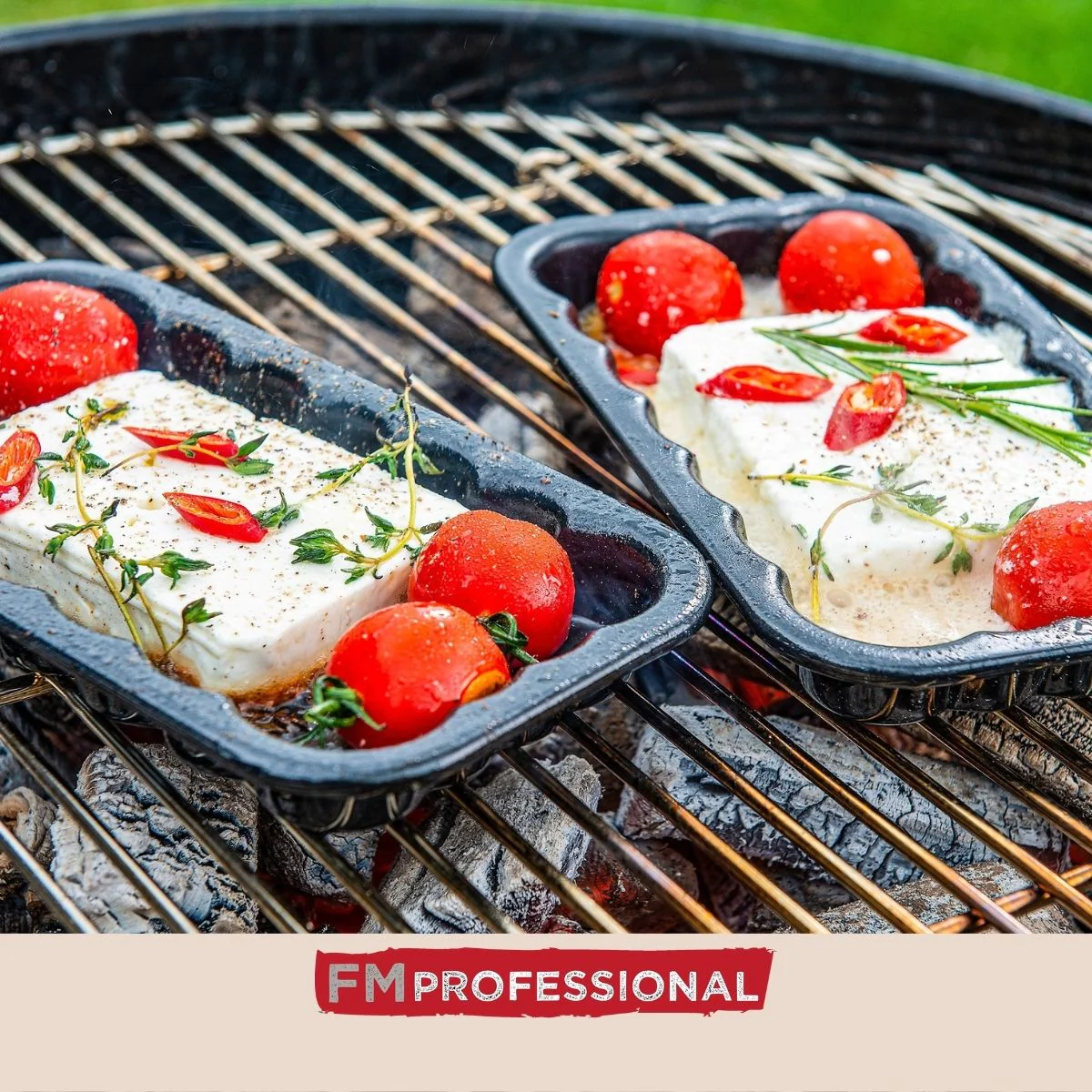 Plat à barbecue en acier émaillé 21 x 12 cm Barbecue FM Professional