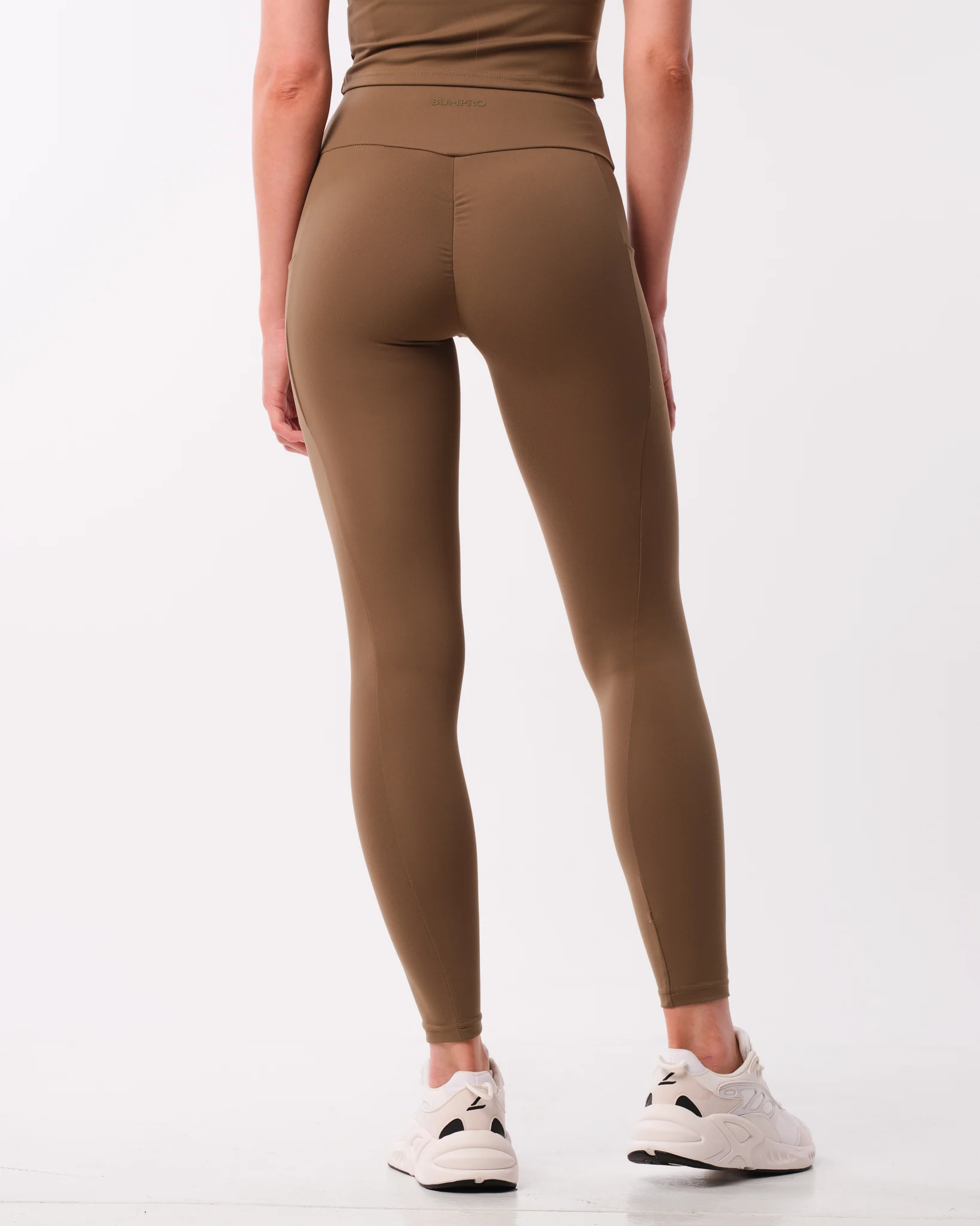 Bumpro Lively Scrunch Pocket Tights Green Olive