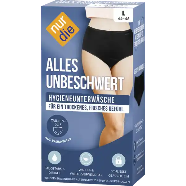 ALLES UNBESCHWERT Taillenslip schwarz Gr. L 44-46