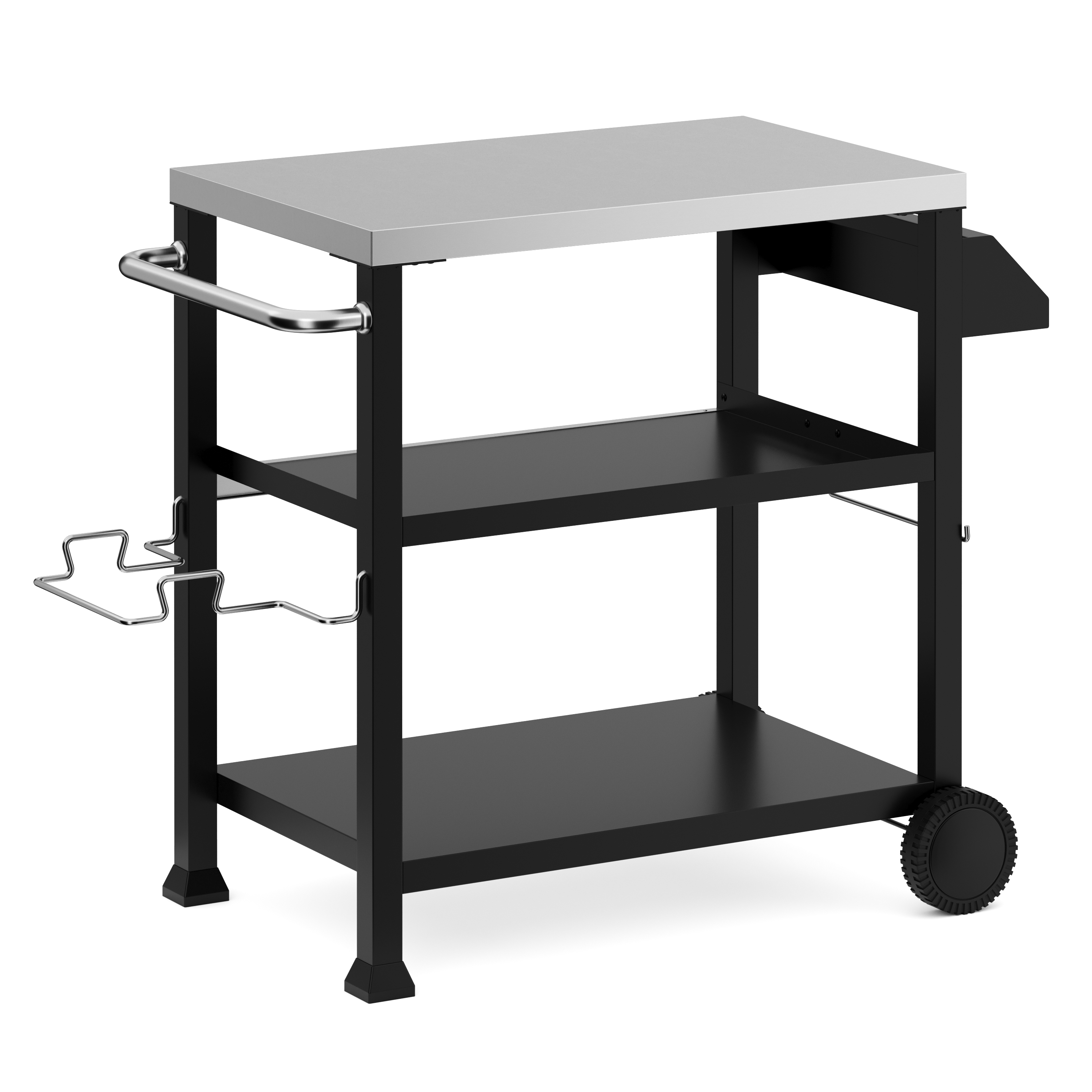 Grill Beistelltisch schwarz