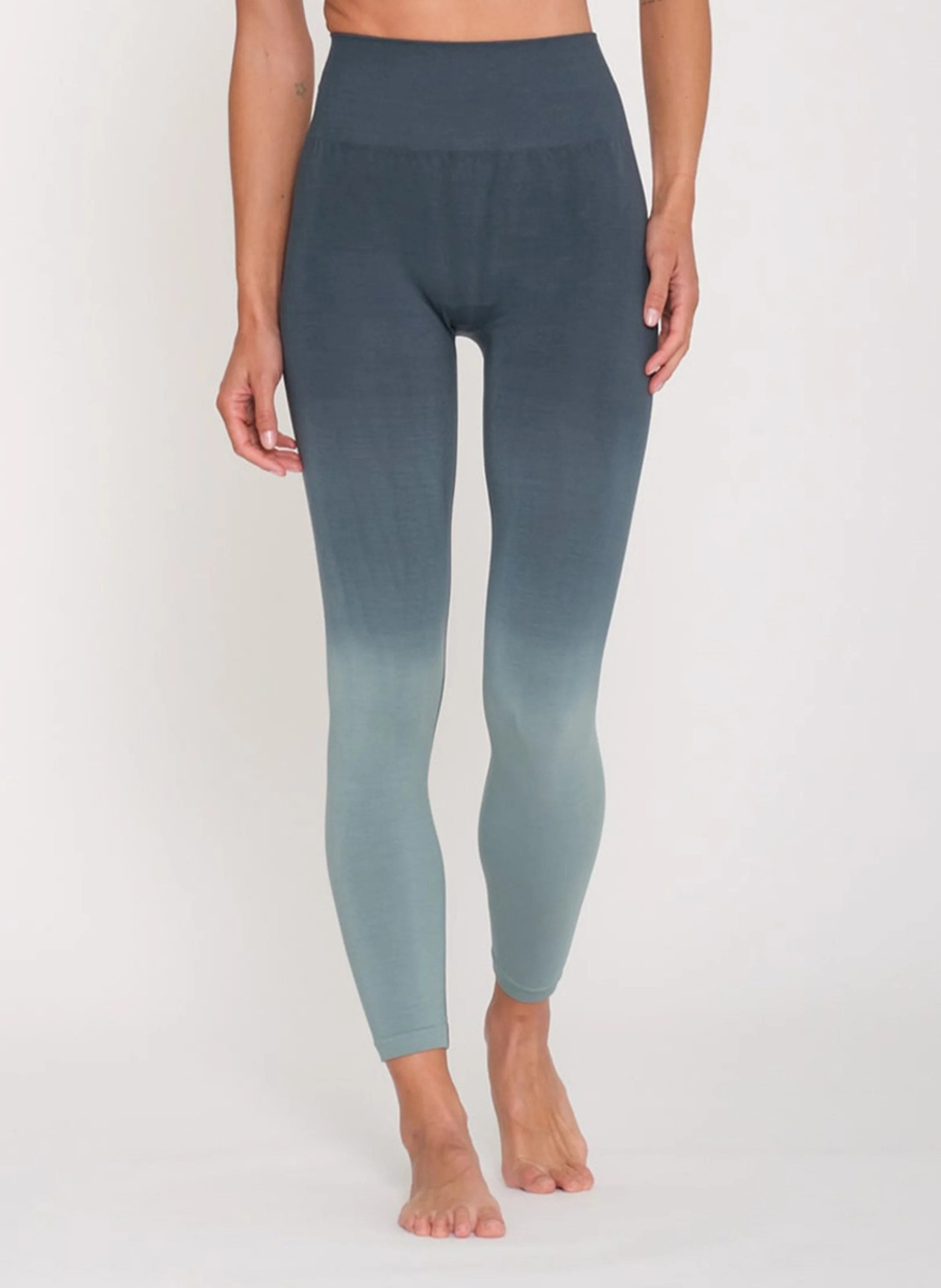 RAISI - Legging taille haute moulant | Vert