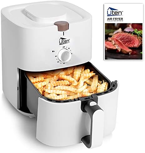Friteuse Sans Huile, Uten Friteuse à Air 1800W, 6.5L Air Fryer  2 à 8 personnes, Panneau Tactile LED avec 8 Programmes, Paniers Antiadhésifs, Sans BPA/PFOA : Cuisine et Maison