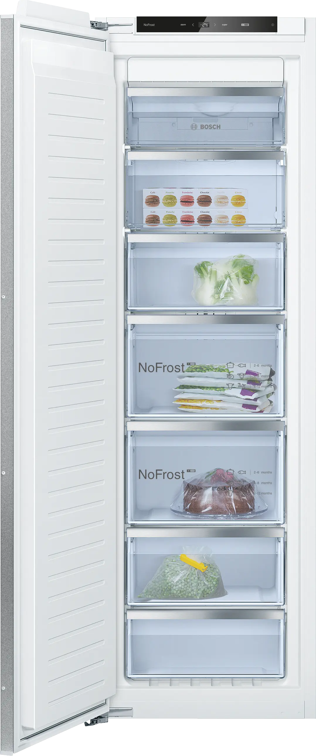 Serie 6 Inbouw vriezer 177.2 x 55.8 cm Vlakscharnier met SoftClose