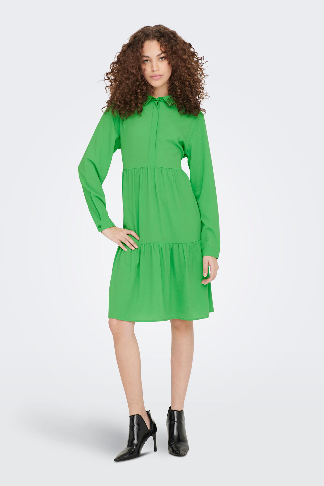 vestido camisa midi
