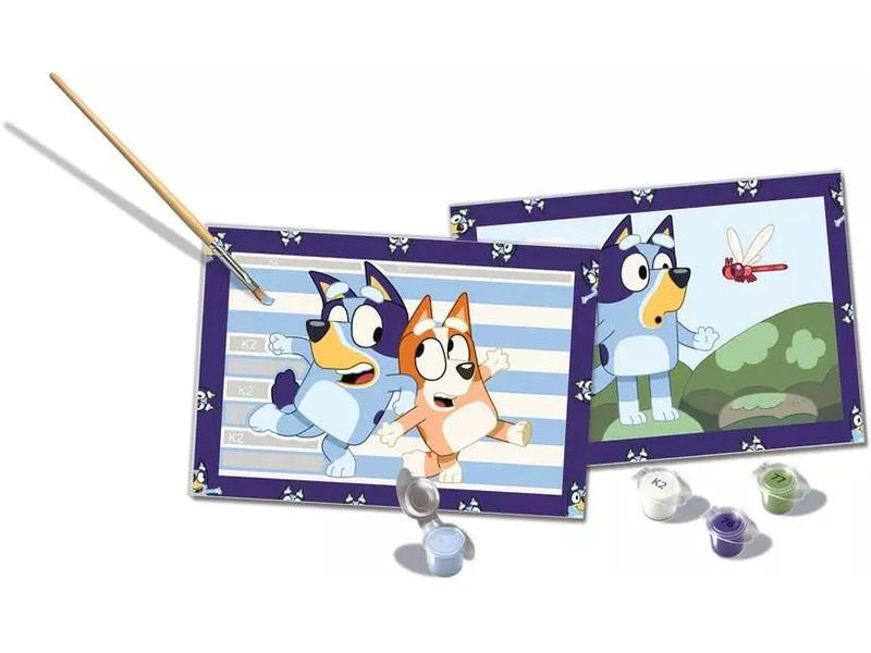 Ravensburger Malen nach Zahlen CreArt Bluey Kunst-Set mit Malvorlage