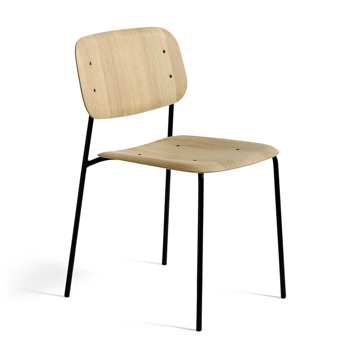 HAY - Soft Edge 60 Stuhl, Eiche matt lackiert (4er-Set)