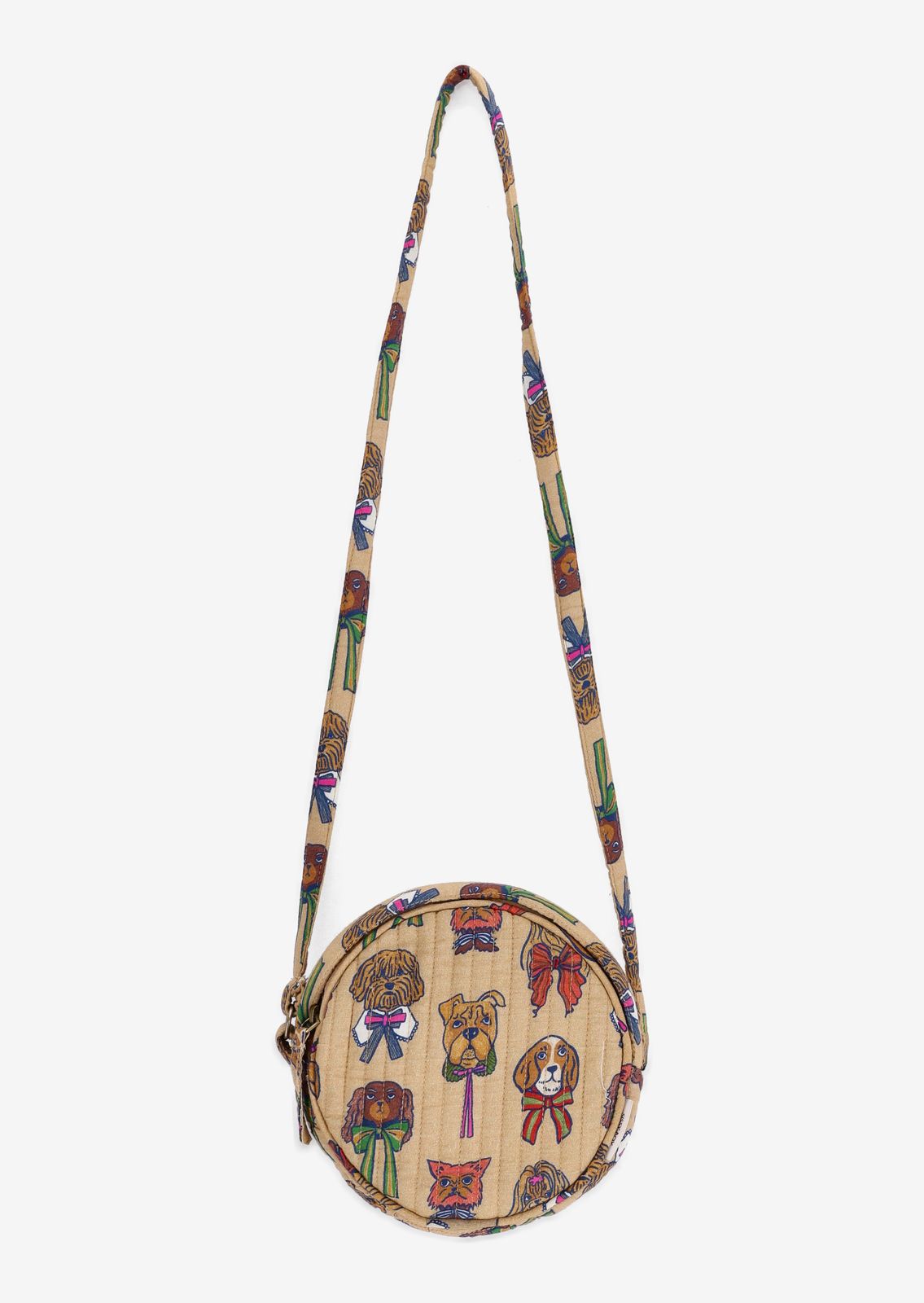Crossbody tas met multicolour hondjes