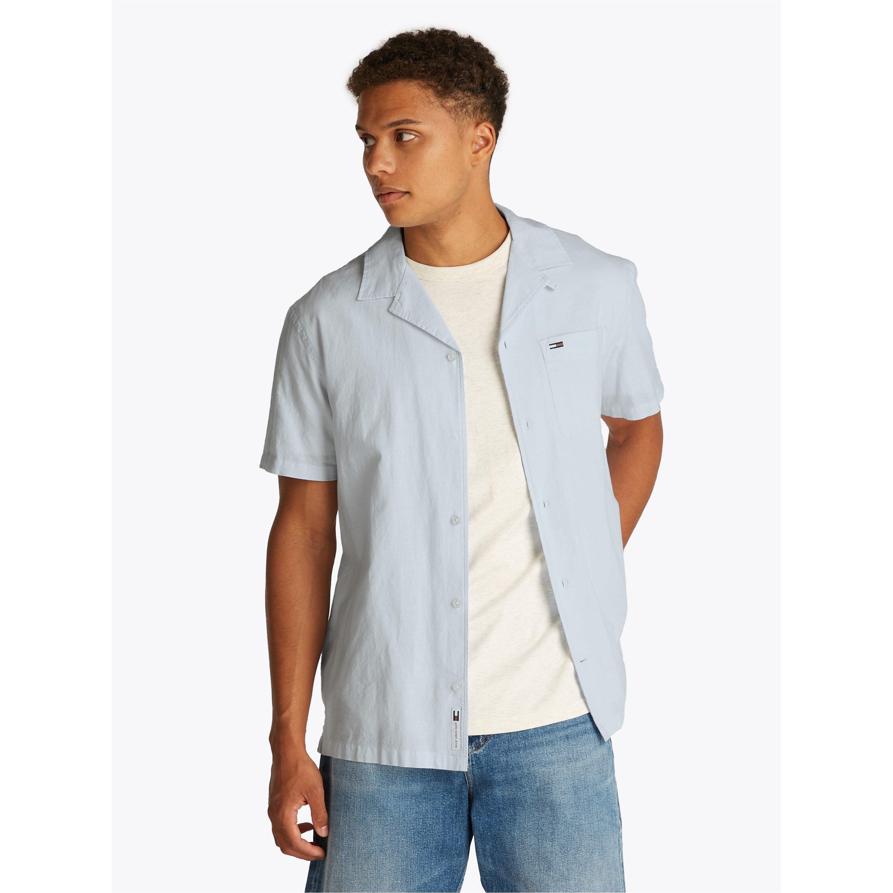 Tommy Jeans TJM LINEN BLEND CAMP SS EXT