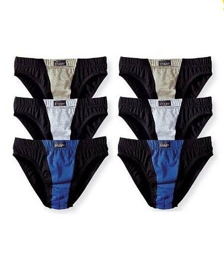 le jogger® Slip, 6 Stk. mit farblich abgesetztem Einsatz