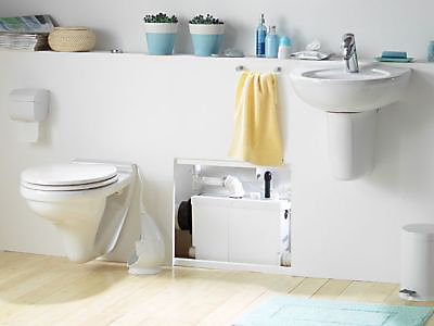 Sanibroyeur WC SFA Sanipack puissance 400 W sortie horizontale l.472 x P.169 x H.363 mm