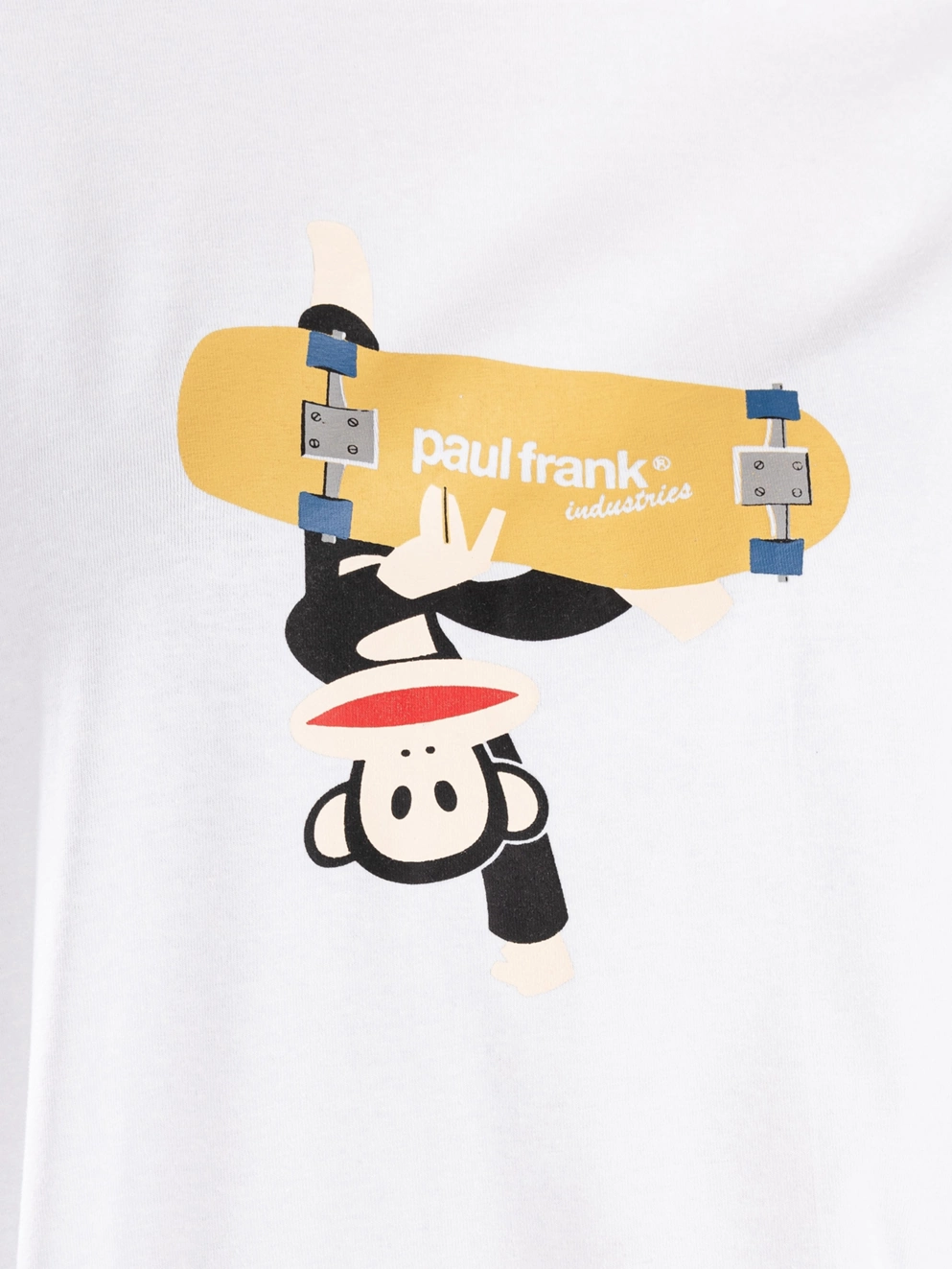 Daisy Street x Paul Frank Oversized Julius Skateboard Print T-Shirt white/multi