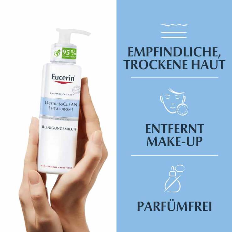 Eucerin Dermatoclean Hyaluron Reinigungsmilch, 200 ml