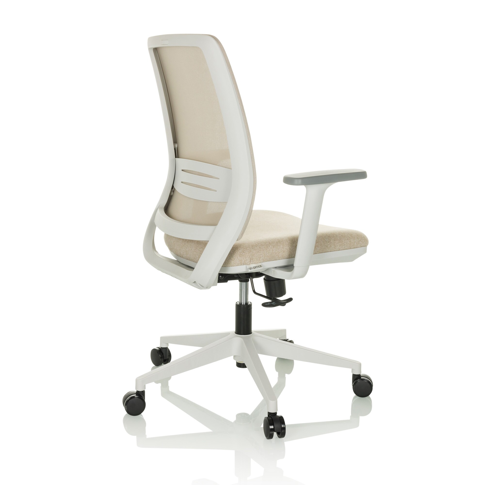 Home Office Bürostuhl PROFONDO ECO W Stoff/Netzstoff mit Armlehnen hjh OFFICE