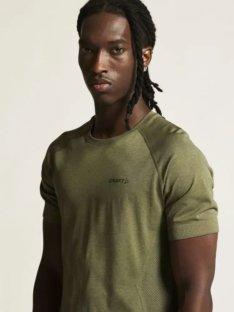 Craft CORE Dry Active Comfort Hardloopshirt Korte Mouwen Groen Heren