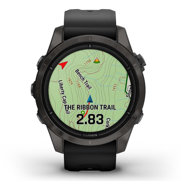Montre cardio GPS GARMIN EPIX PRO (G2) 42MM SAPPHIRE SAPPHIRE CARBON GREY DLC TITANE