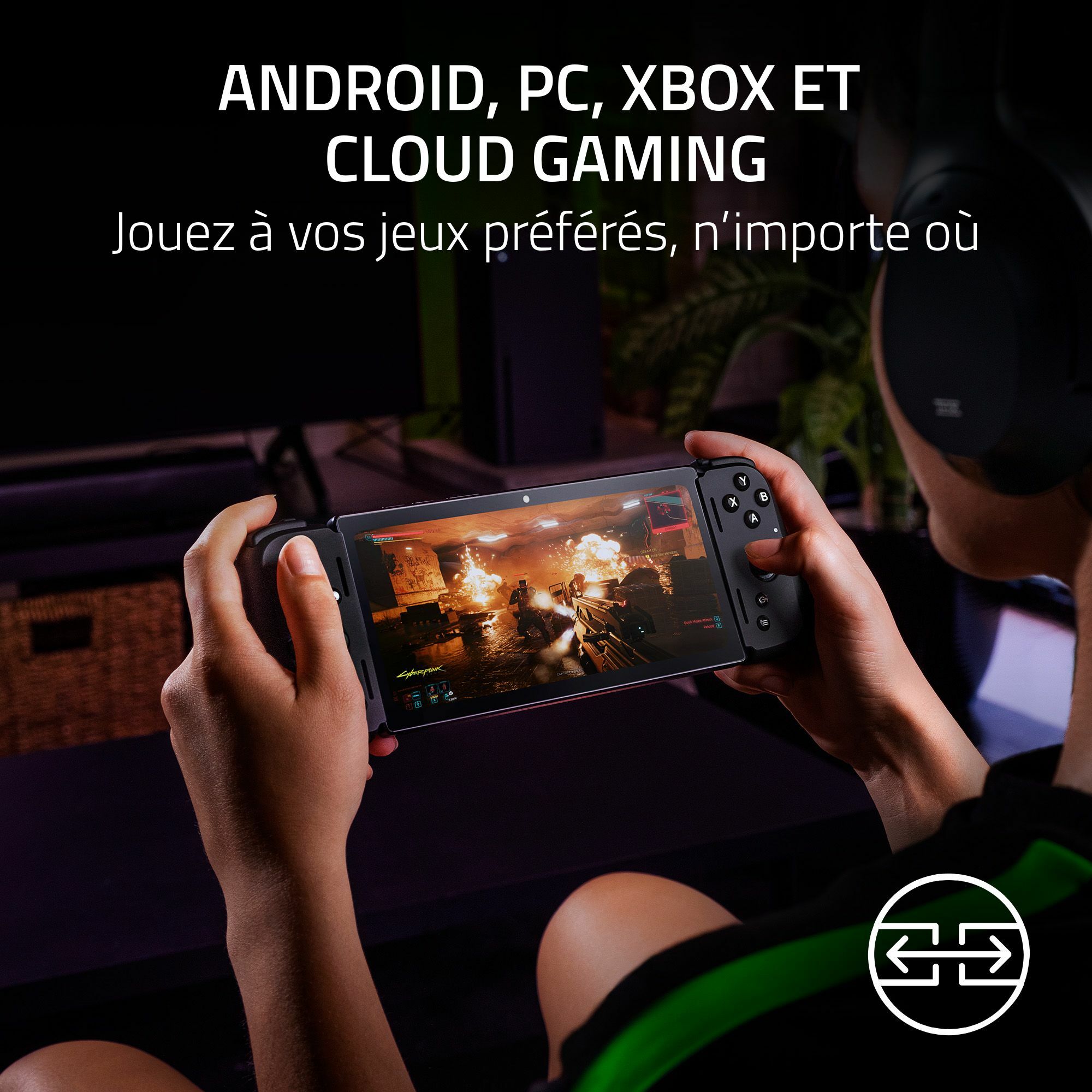 Console portable Razer Edge WiFi Gaming Tablet avec contrôleur Razer Kishi v2 Pro