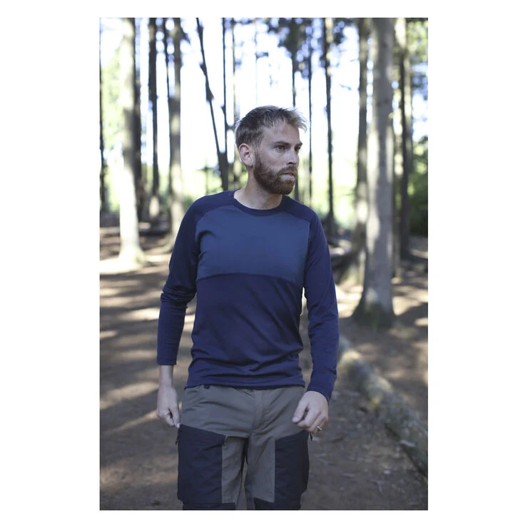 Asivik Asivik Explorer Merinould Crew Neck, herre Blå