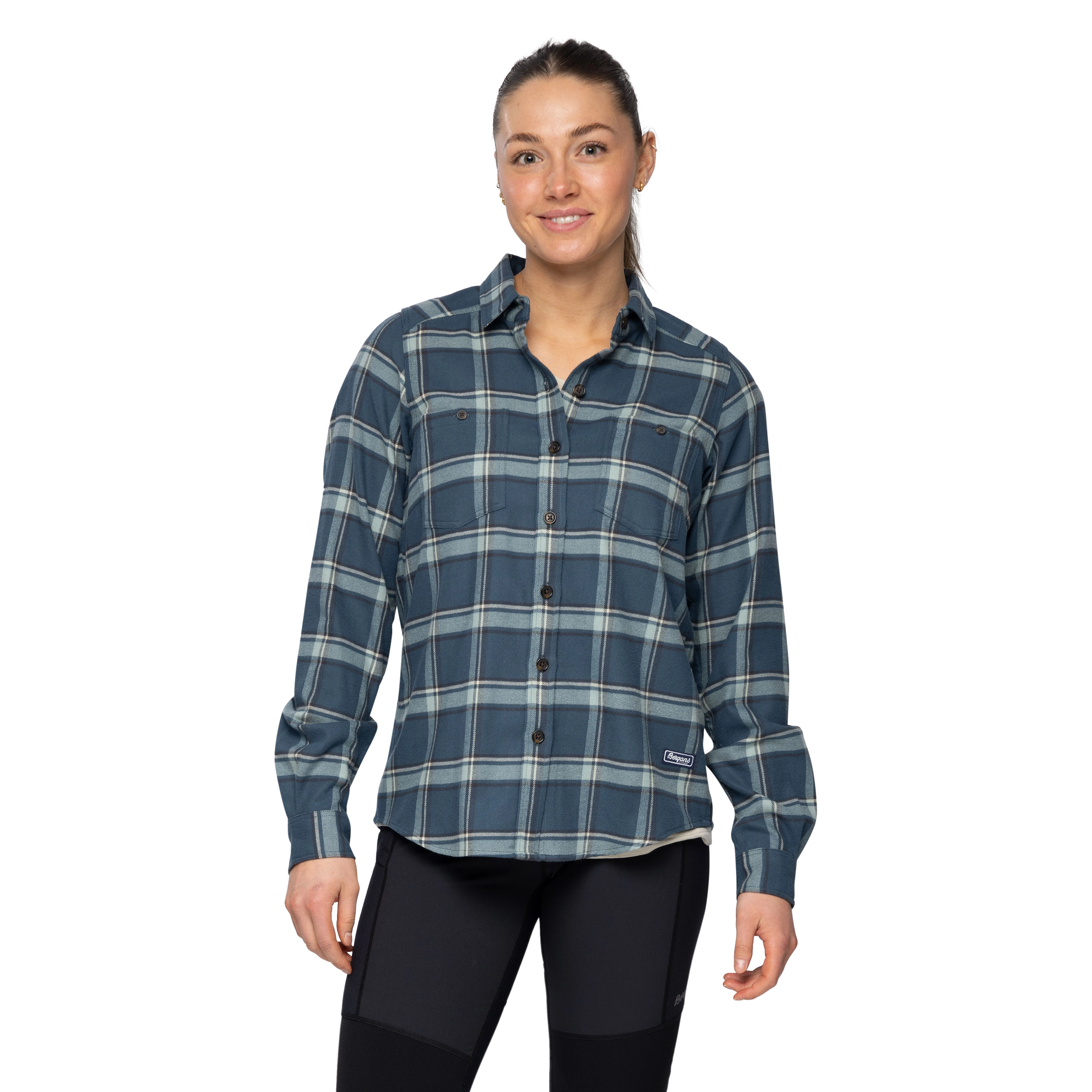 Tovdal W Shirt Orion Blue / Misty Forest Check