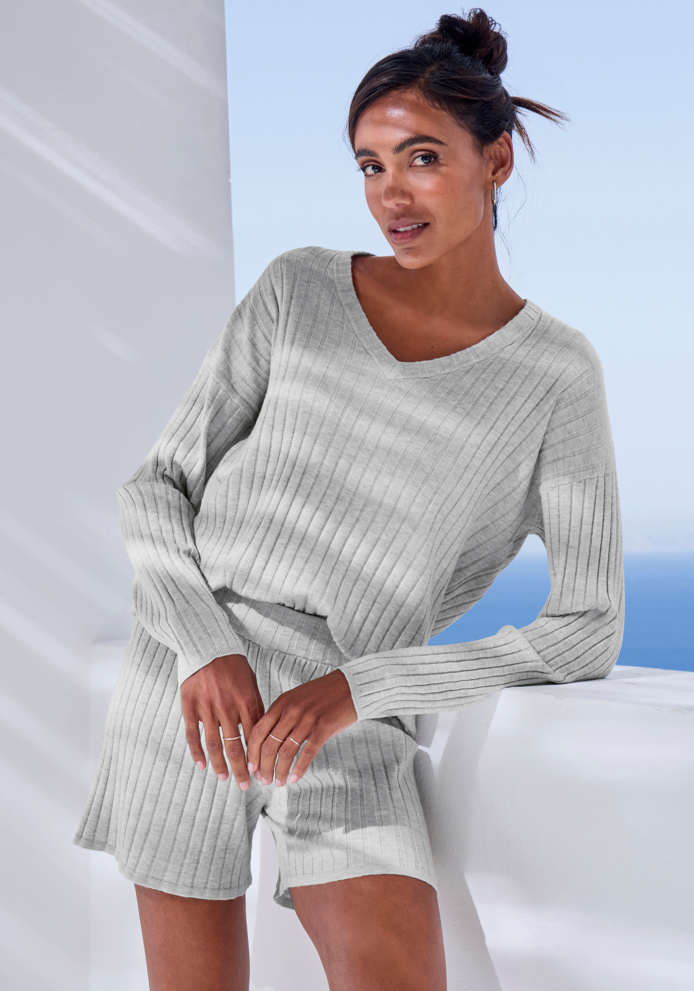 French Connection Strickpullover , mit V-Ausschnitt, Loungewear