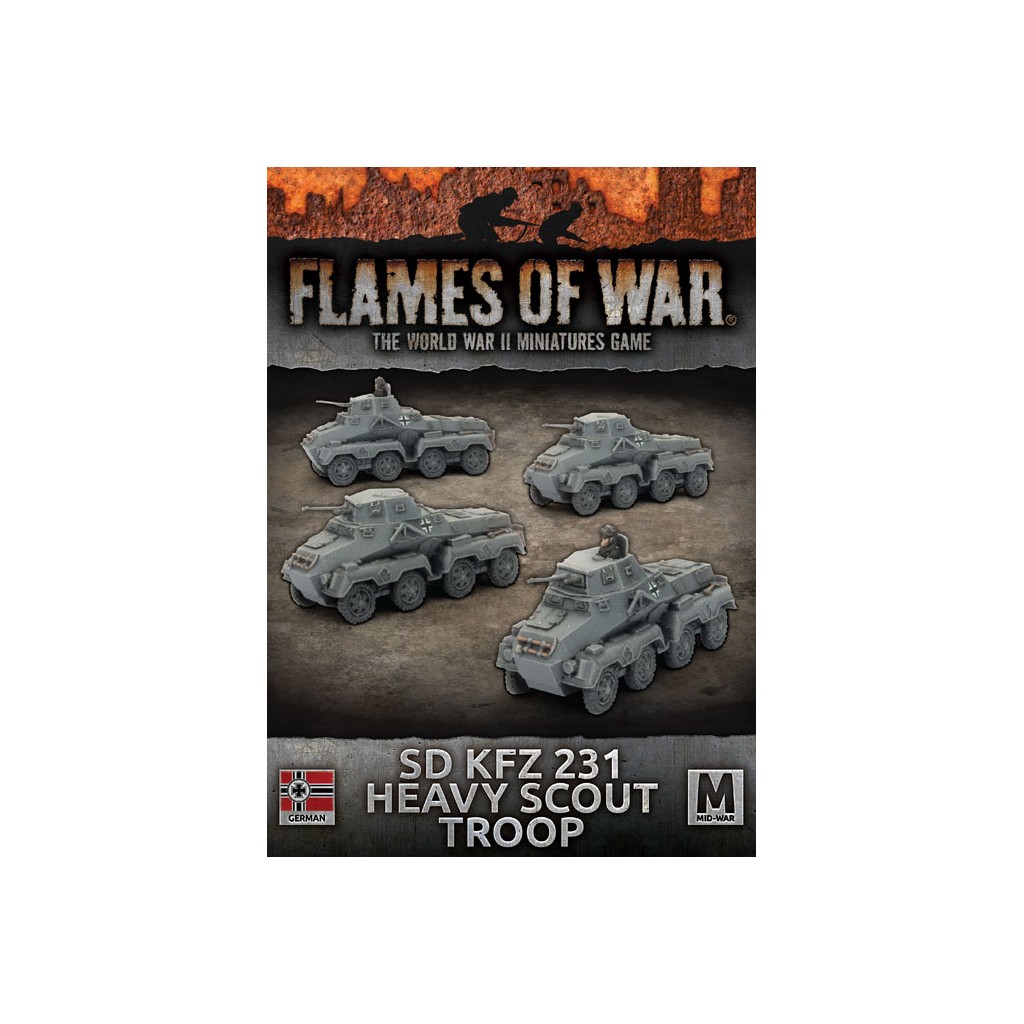 Flames of War - Sd Kfz 231 Heavy Scout Troop