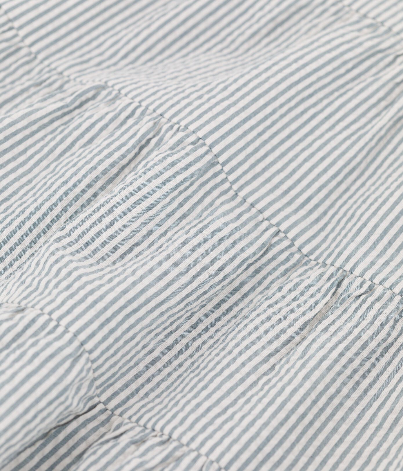 Robe rayée en seersucker bio bébé