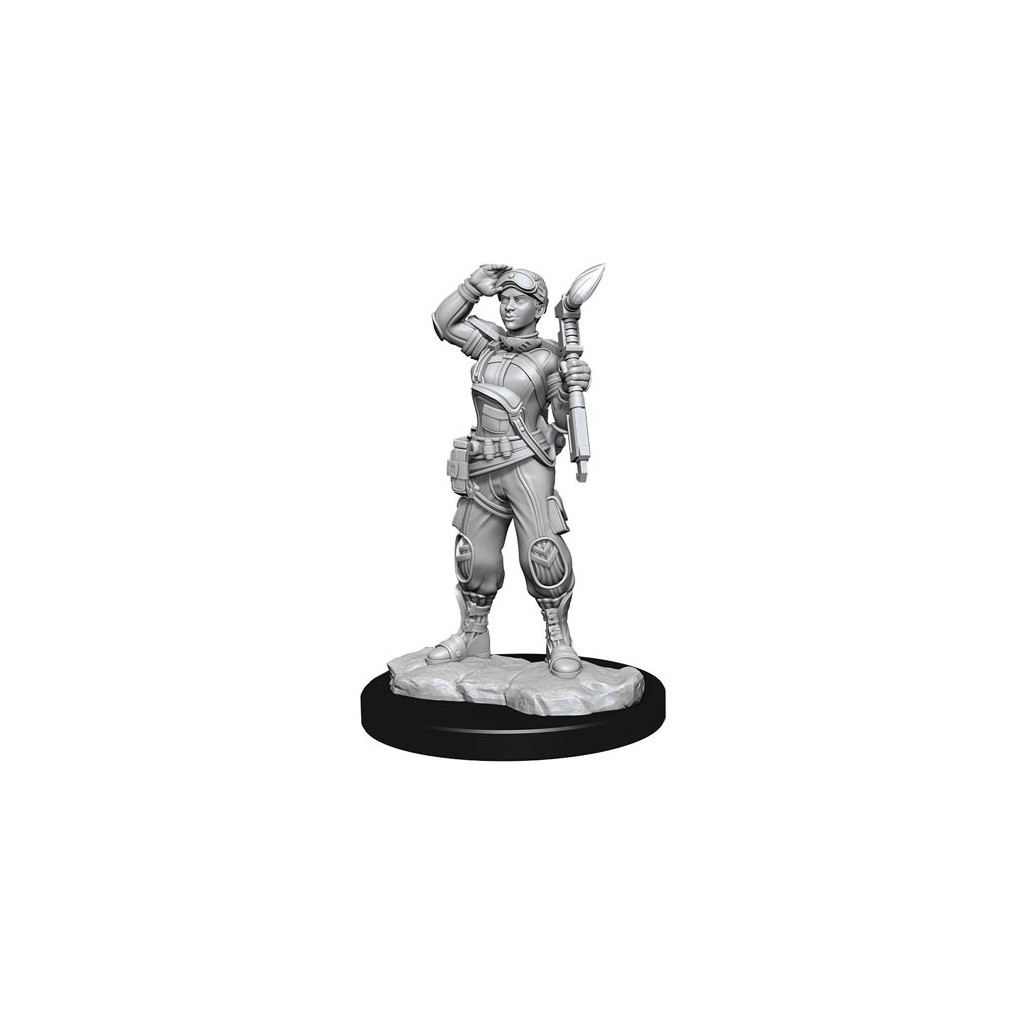Starfinder Deep Cuts Unpainted Miniatures: Human Mechanic