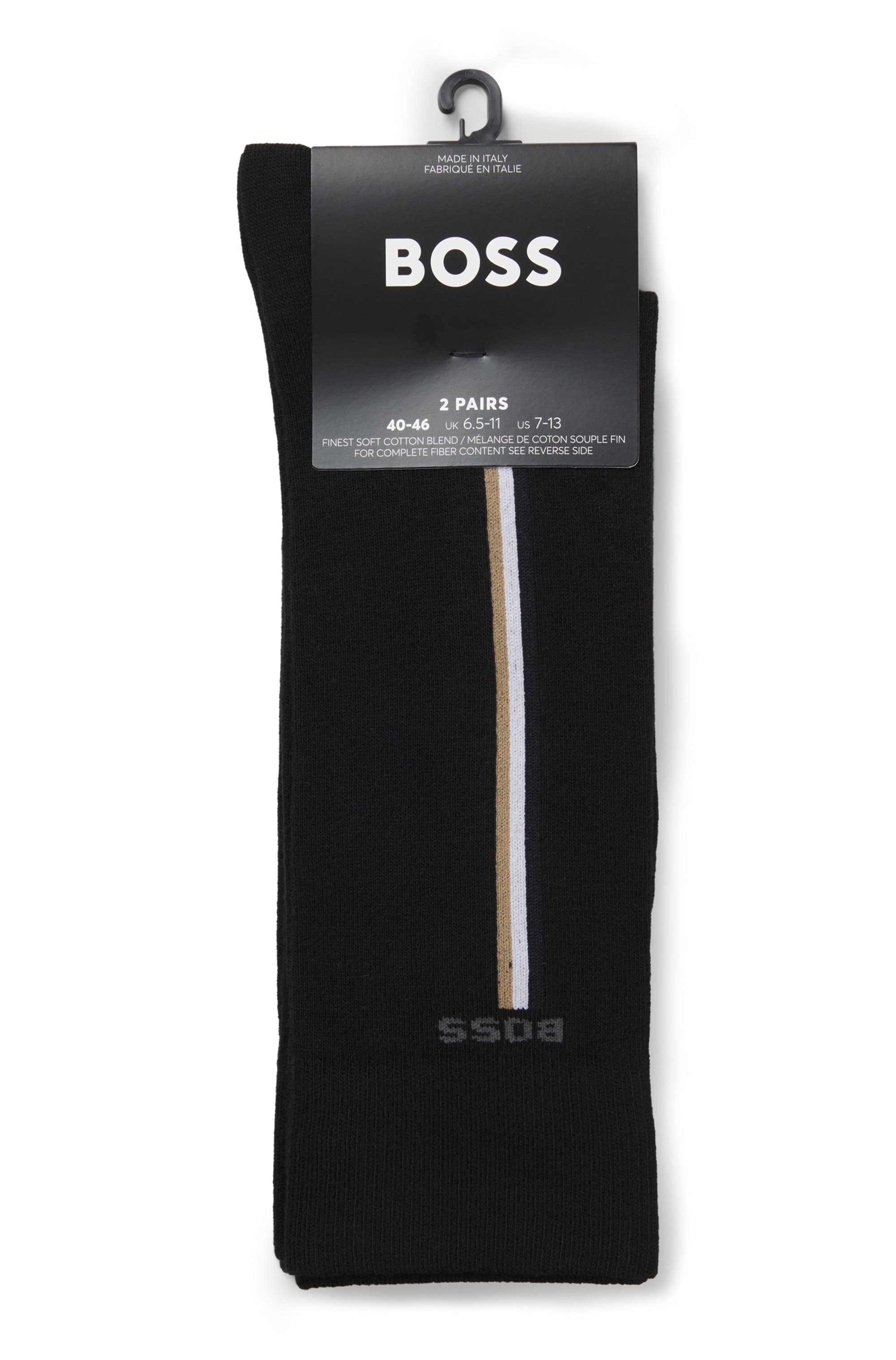 BOSS Businesssocken »2P RS  Iconic CC« 2 Paar tlg. mit Kontraststreifen an der Seite